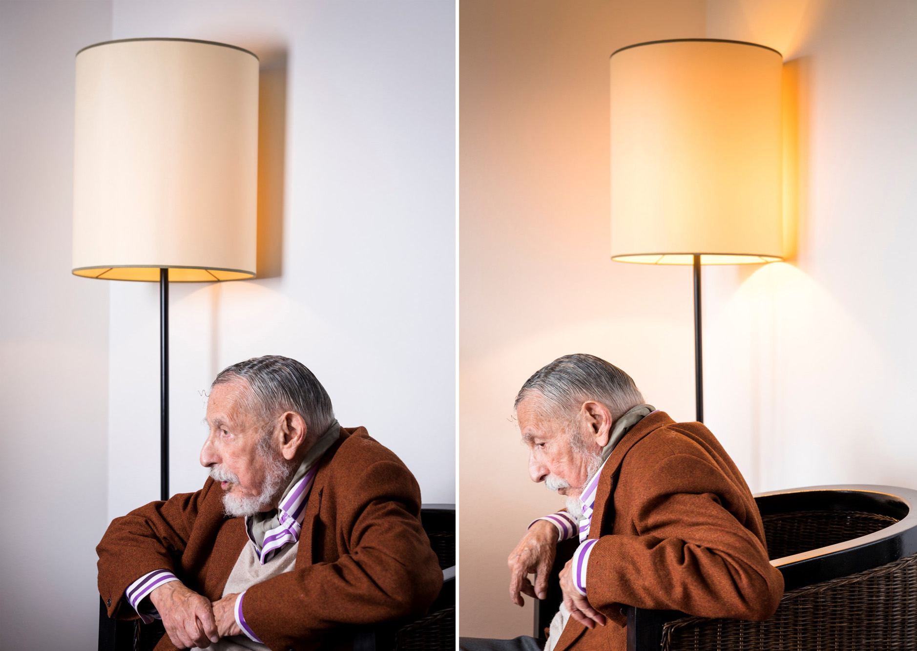 Editorial Portraitfotografie: Portait von Georg Stefan Troller für das Medienmagazin „Der Journalist“ © Portaitfotograf Christian O. Bruch Hamburg