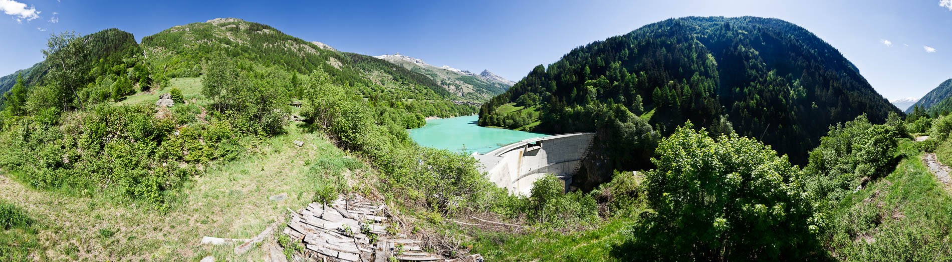 Industrie Panorama: Energie Wasserkraft - Staudamm - Industriefotograf Tobi-Bohn Berlin