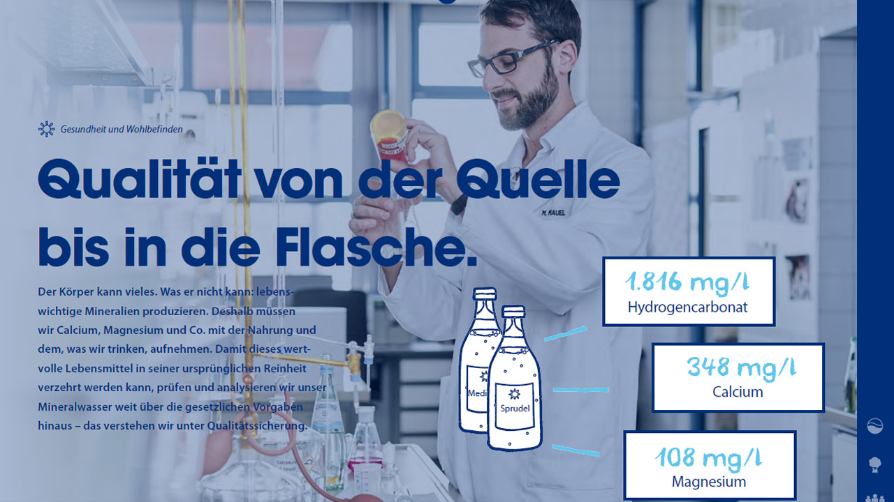EXPOSE: Thorsten Schmidtkord für Nachhaltigkeitsbericht Gerolsteiner. 6 industriefotografie nachhaltigkeitsbericht gerolsteiner auszug