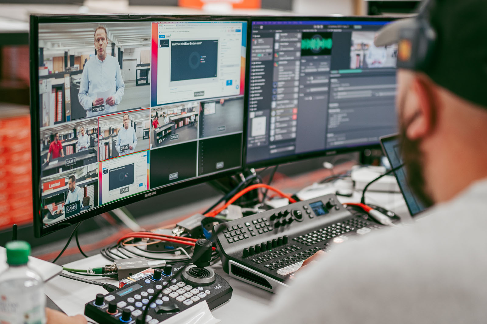 EXPOSE Corporate Video | Produktion fürs Livestream Marketing. 1 EXPOSE Corporate Video Livestream Workshop LaminatDepot 4